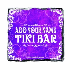 Best Sale ✔️ BarMan CUSTOMIZABLE Rock Slate Coasters - Tiki Themed ❤️ -Barman Sales Store slate coaster tiki web pur 700x700