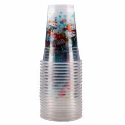 Hot Sale ⌛ BarMan Snowman Plastic Cups -16 Oz. - 20 Count 😀 -Barman Sales Store snowman plastic cup stack 700x700