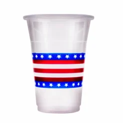 Cheap ✔️ BarMan Soft Plastic Cups - Flag 20 Ct. - 16 Ounce ✔️