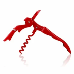 New ✨ BarMan BarConic® Double-Hinged Corkscrew - Solid Red With Red Worm 💯