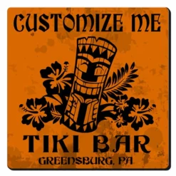 Flash Sale 👍 BarMan CUSTOMIZABLE Coaster - 3.5in Square Foam - Tiki Design 🥰 -Barman Sales Store square foam coaster org tiki web1 700x700