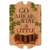 Flash Sale ✔️ BarMan Tavern Shaped Wood Bar Sign - Wine A Little 🥰
