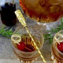 Cheapest 🧨 BarMan Olea™ Tiki Butt Ku Gold Plated Bar Spoon - 40cm 🌟 -Barman Sales Store tiki bar spoon gold bpc 5 700x700