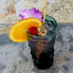 Best Pirce 😍 BarMan BarConic ® Tiki Glass - Teal - 15 Ounce ✨ -Barman Sales Store tiki glass blue tinted bpc 5 1 700x700
