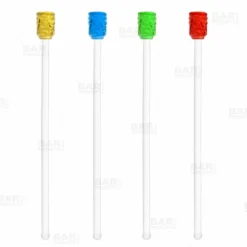 Budget ✨ BarMan Tiki Glass Drink Stirrers - Set Of 4 🎁