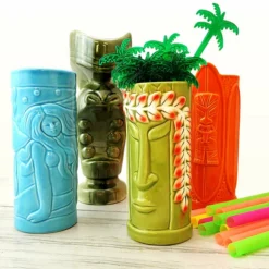 Promo 🔥 BarMan Tiki Mugs Drinkware Package 2 - Set Of 4 ✔️