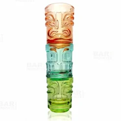 Best deal 👏 BarMan Tiki Trio - Multicolor - Shot Glasses ⌛ -Barman Sales Store tiki shot glasses stacked 800 bpc 700x700