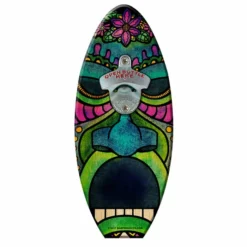 Best Sale ❤️ BarMan Surfboard Wall Mount Bottle Opener - Mean Tiki Man 👍