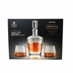 New ✔️ BarMan Crystal Whiskey Decanter Set 🎁 -Barman Sales Store wd set a 700x700
