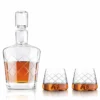 New ✔️ BarMan Crystal Whiskey Decanter Set 🎁