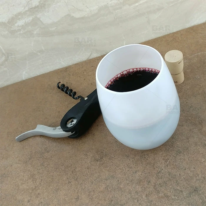 Brand new 🧨 BarMan Wine Glass - Stemless - White - 12 Ounce - Pack Of 6 😀 2 Brand new 🧨 BarMan Wine Glass - Stemless - White - 12 Ounce - Pack Of 6 😀 - Image 2