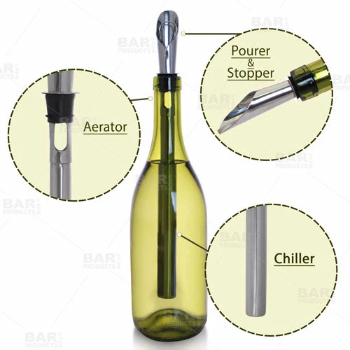 Deals ⭐ BarMan BarConic® Stainless Steel Wine Chiller Stick With Aerator ✔️ 4 Deals ⭐ BarMan BarConic® Stainless Steel Wine Chiller Stick With Aerator ✔️ - Image 4