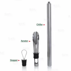 Deals ⭐ BarMan BarConic® Stainless Steel Wine Chiller Stick With Aerator ✔️ 6 Deals ⭐ BarMan BarConic® Stainless Steel Wine Chiller Stick With Aerator ✔️ -Barman Sales Store wine aerator with chiller stick 2 700x700
